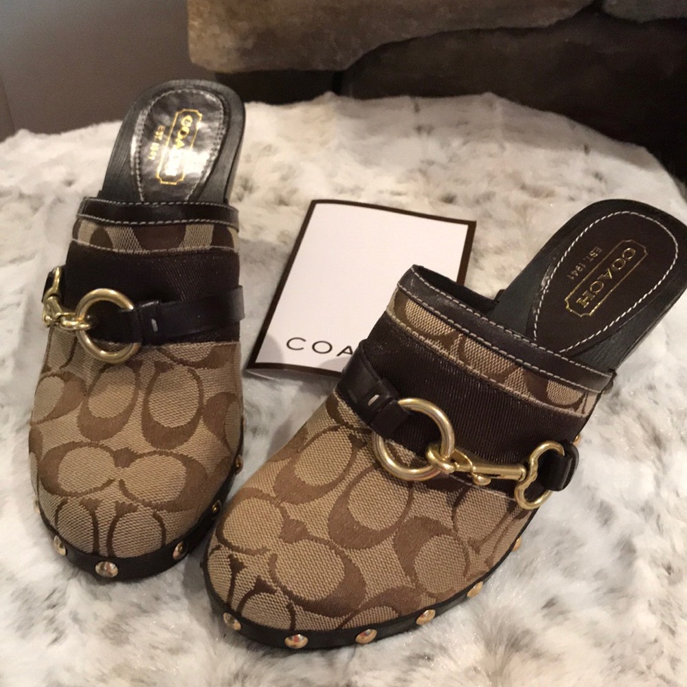 COPY - Like New Coach Clogs Worn Once - Picture 2 of 4